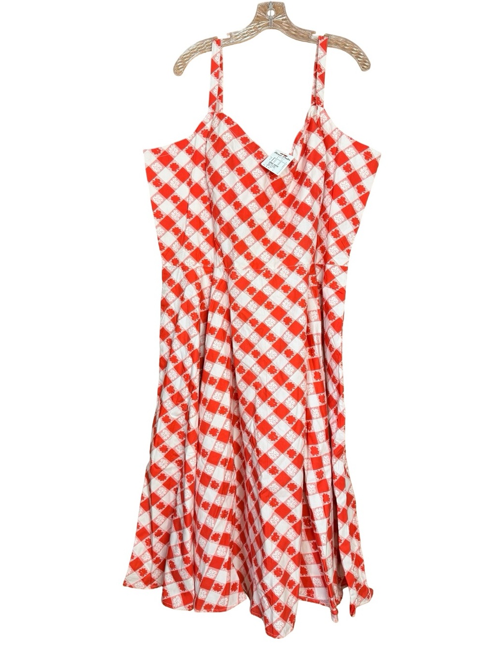 Bernie Dexter Red & White Gingham Spaghetti-Strap Sundress